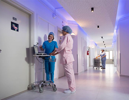 Clinique avicenne hospital tunis hallway