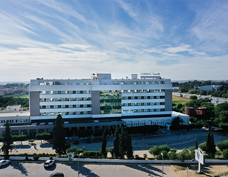 Clinique taoufik hospital tunis frontview