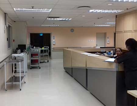 Floor reception lenmed shifa private hospital durban