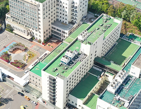 Gangnam severance hospital seoul aerial view