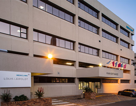 Main entrance mediclinic louis leipoldt cape town