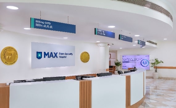 Max hospital saket reception min