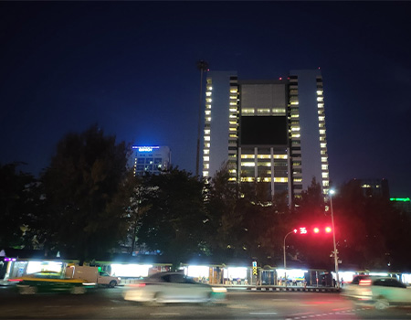 Night view rajavithi hospital bangkok