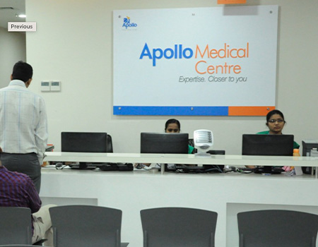 Reception apollo medical centre kondapur hyderabad