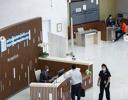 Reception kings college hospital dubai