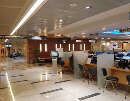 Reception lobby assuta hospital tel aviv