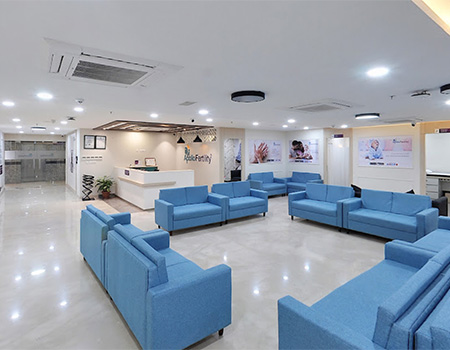 Reception lounge apollo fertility centre kondapur