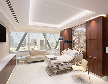 Single bed room cleveland clinic abudhabi